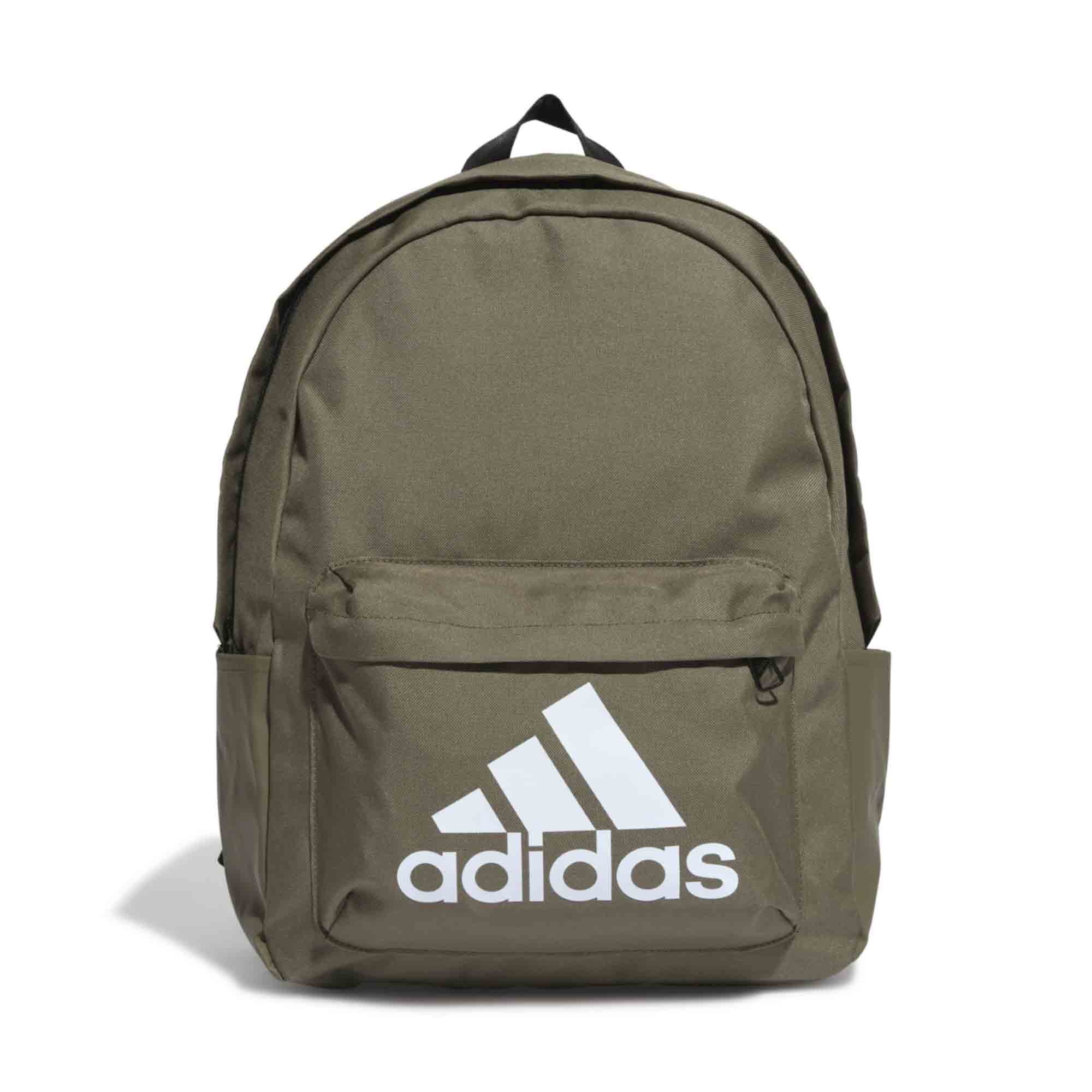 adidas Classic Badge of Sport Backpack Olive/White 27.5 Litres