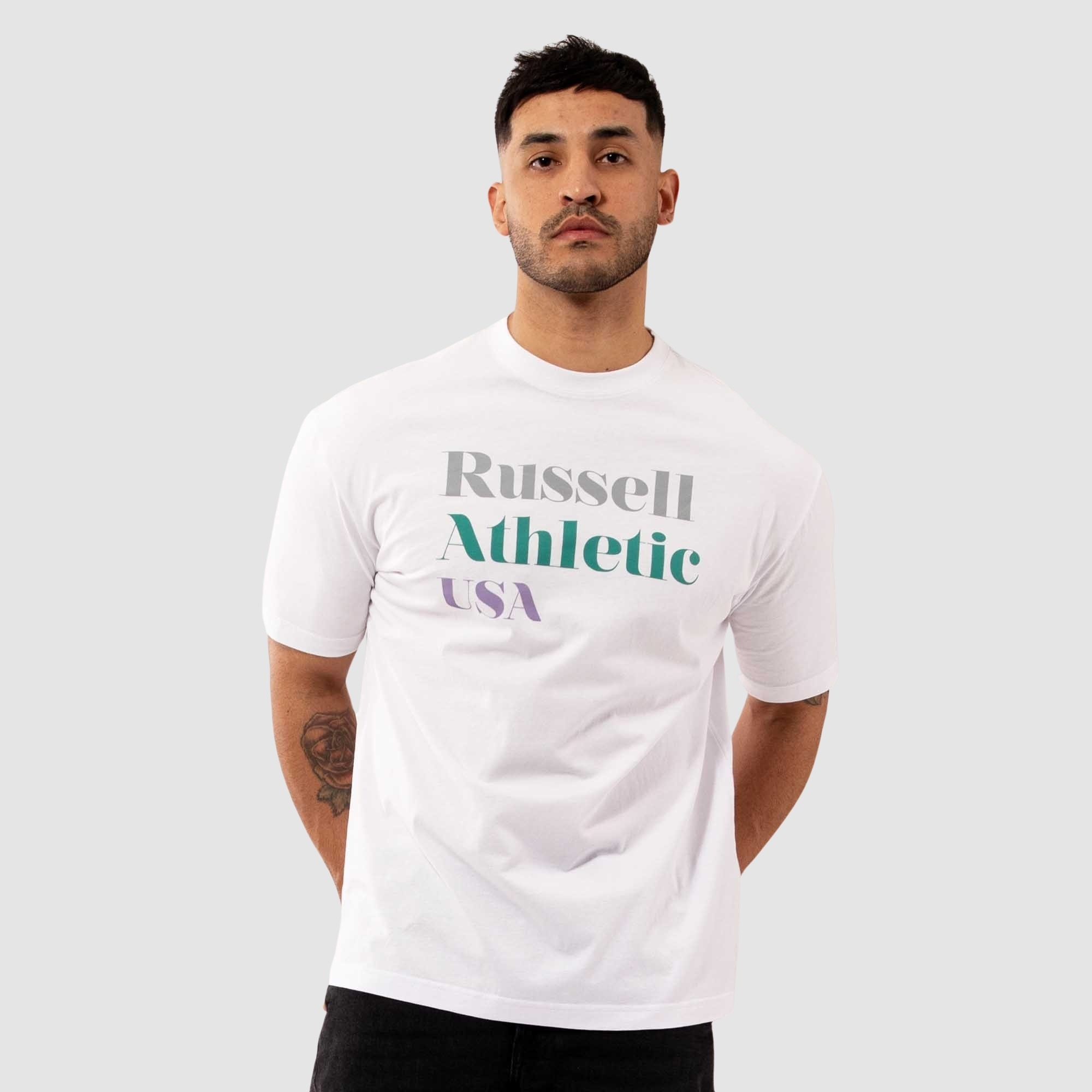 Russell Athletic Mens Serif Athletic Tshirt