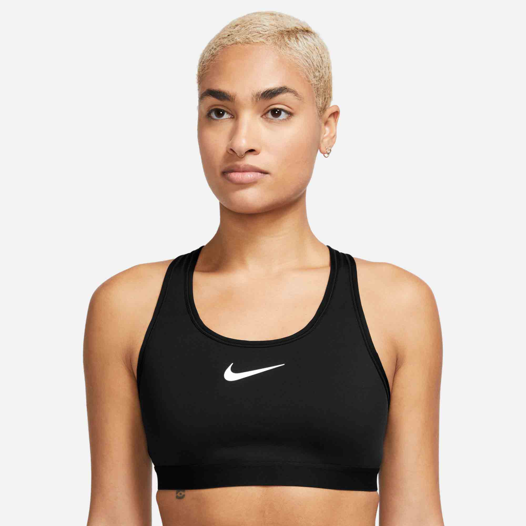 Nike Womens Dri-Fit Swoosh High Support Crop