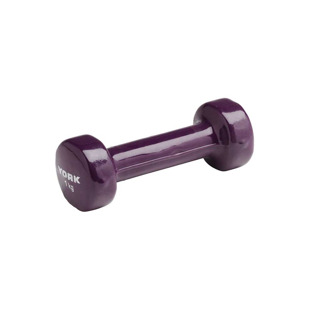 York Vinyl Dipped Dumbell Purple 1kg