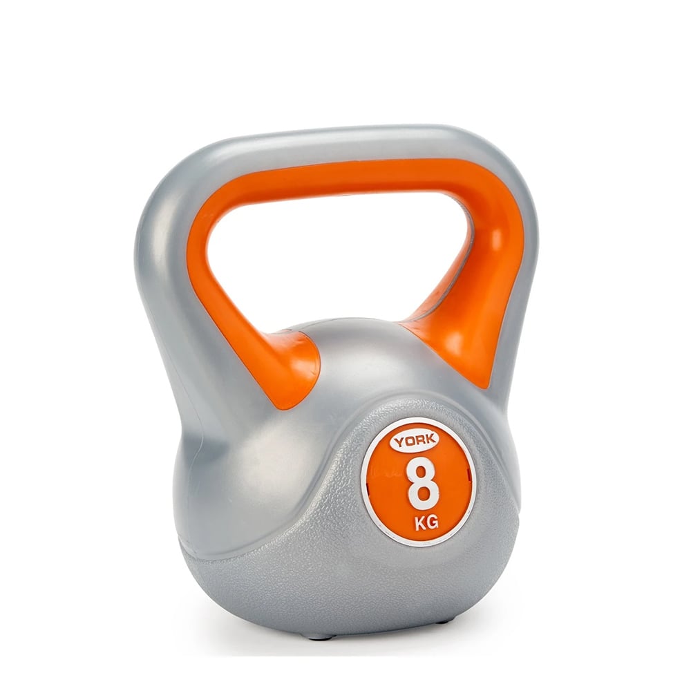 York Kettlebell Orange/Grey 8kg