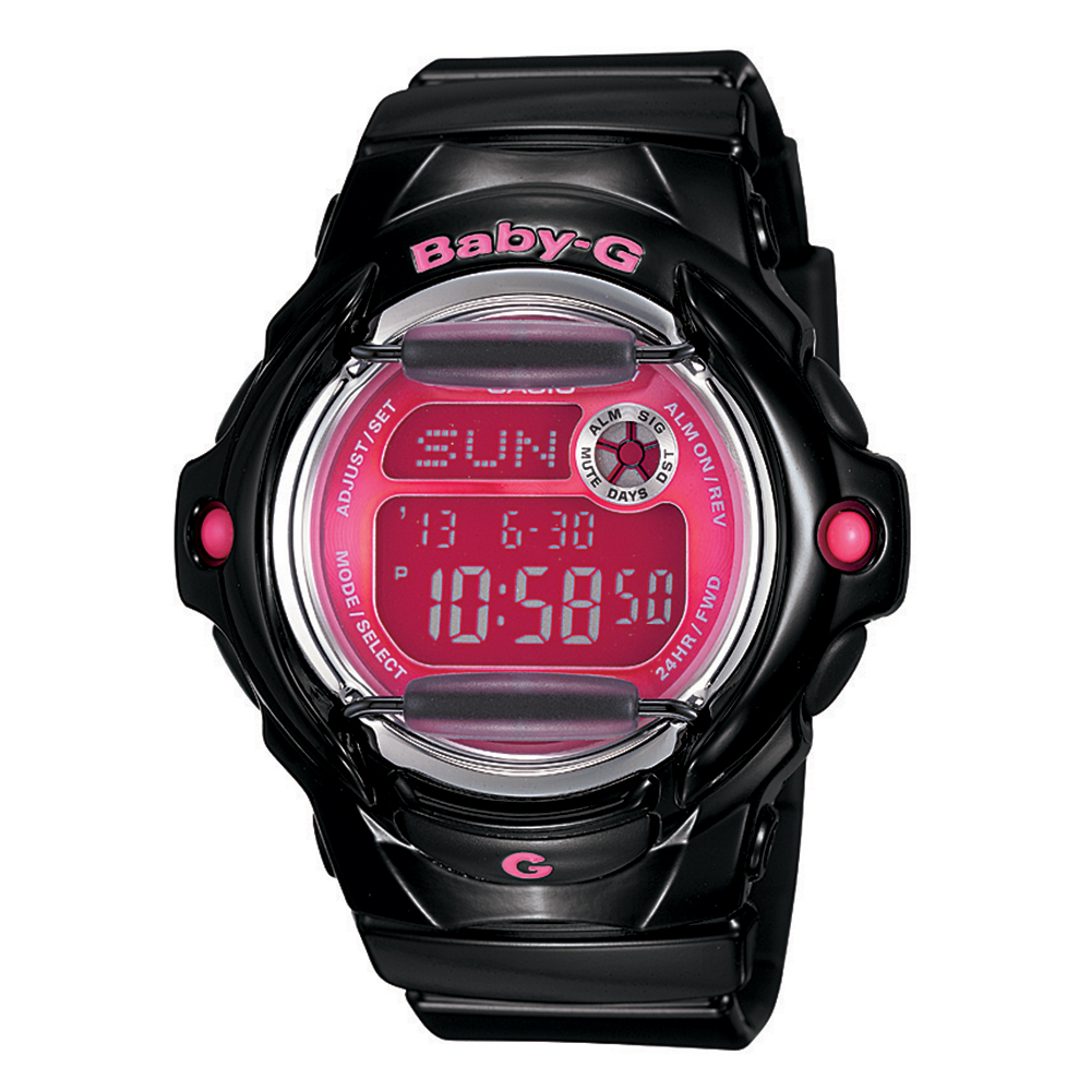 pink baby g watch
