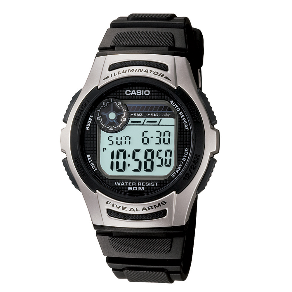 water resistant casio watch