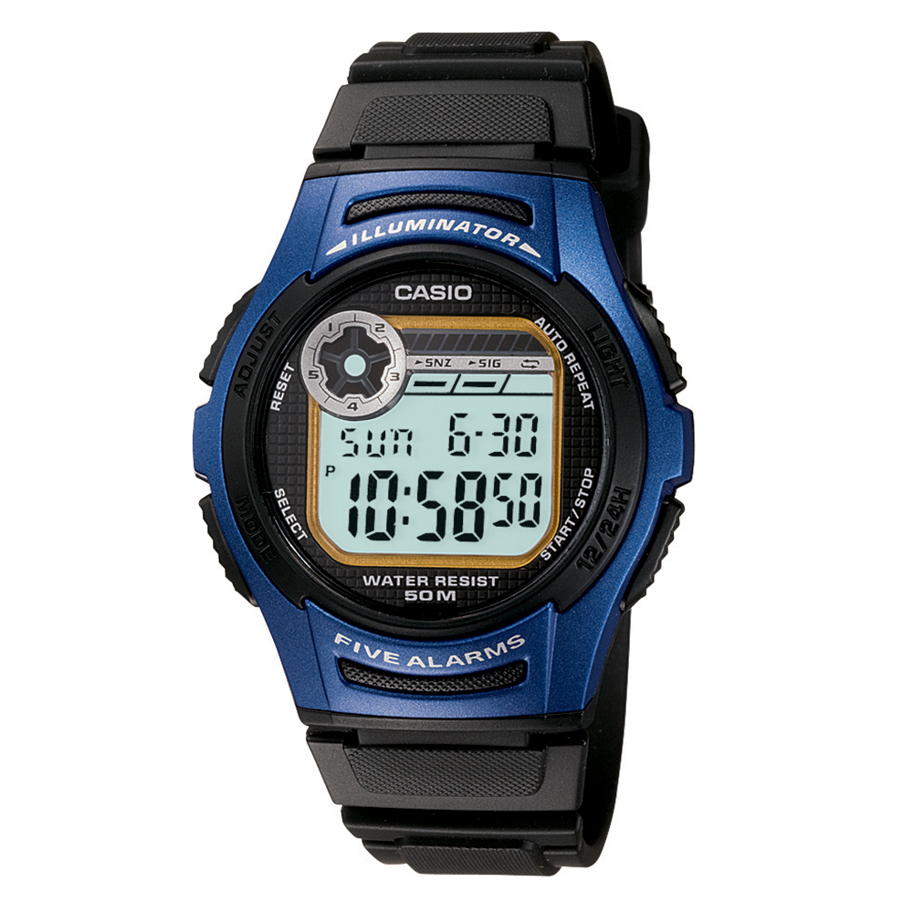 casio 50m water resistant watch