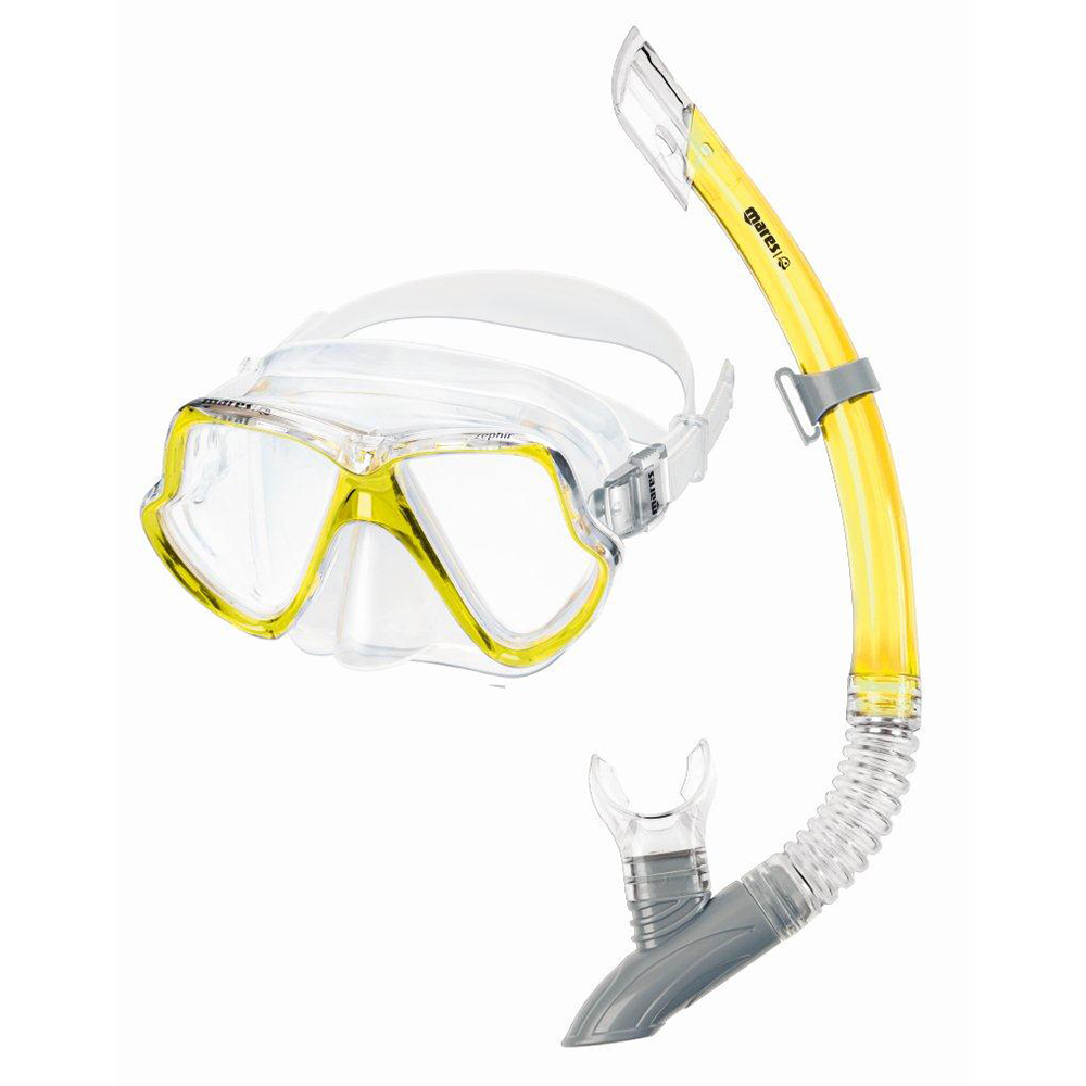 MARES Mask Snorkel Set Dolphin Yellow
