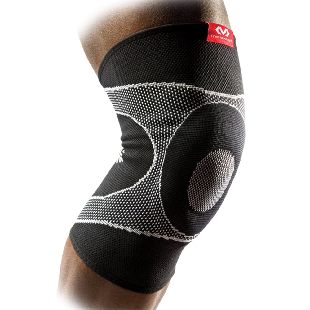 McDavid 4 Way Elastic Back Support with Pad, Black, Large
