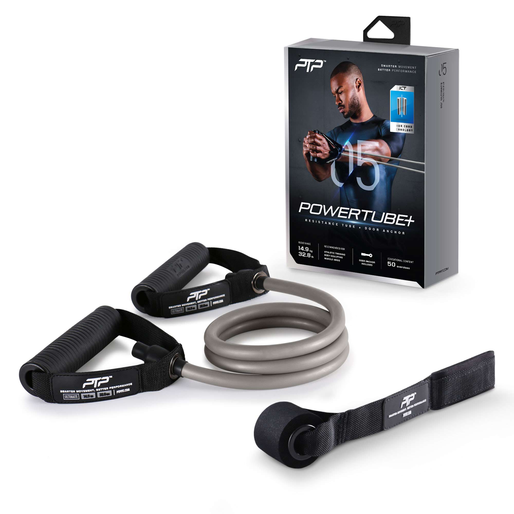 PTP Ultimate Power Tube+ Resistance Band Silver