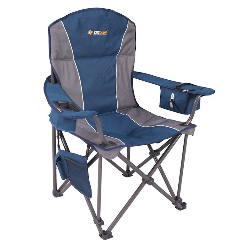 Oztrail Titan Armchair with Padded Back Rebel Sport