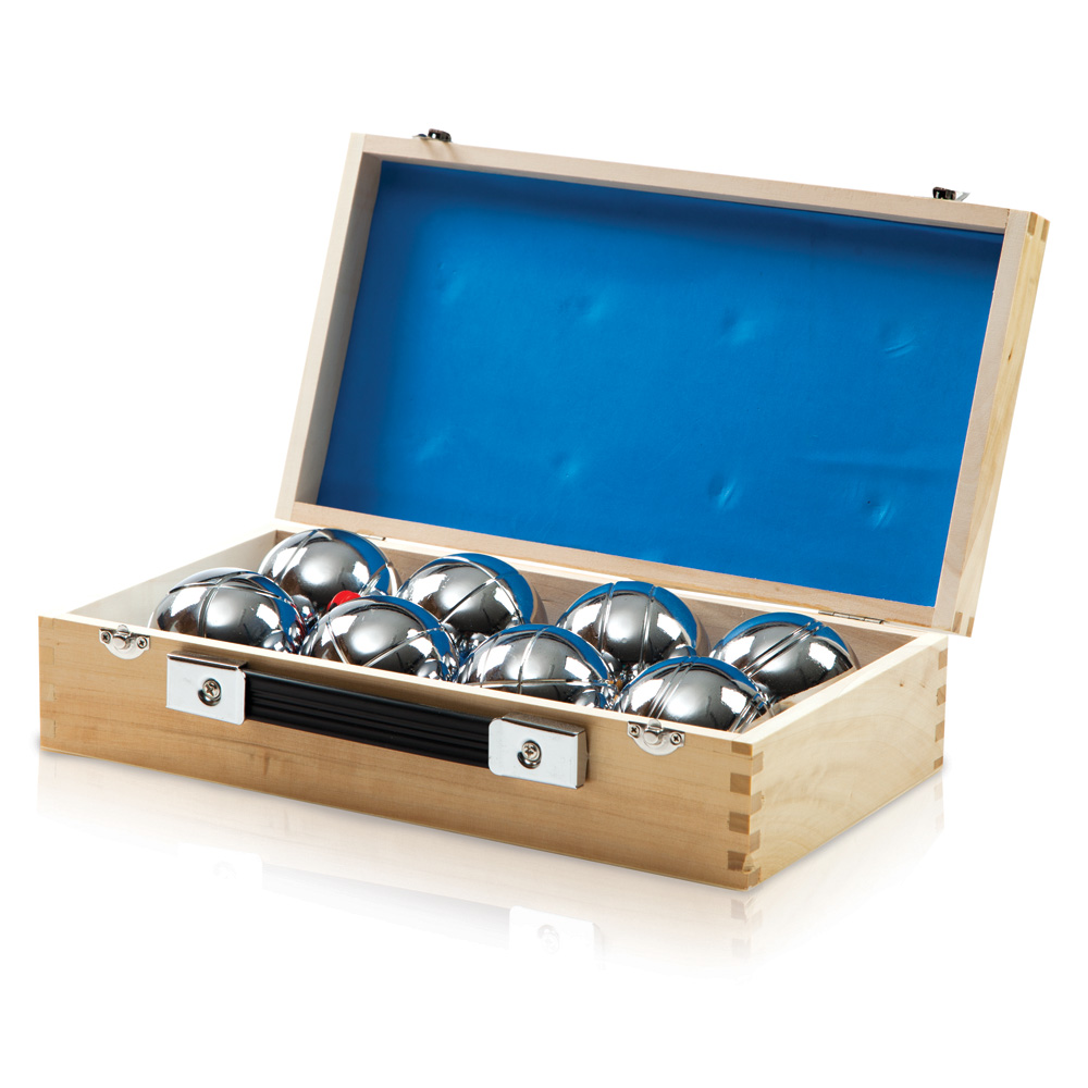 Regent 8 Ball Boule Set W/Deluxe Wooden Case | Rebel Sport