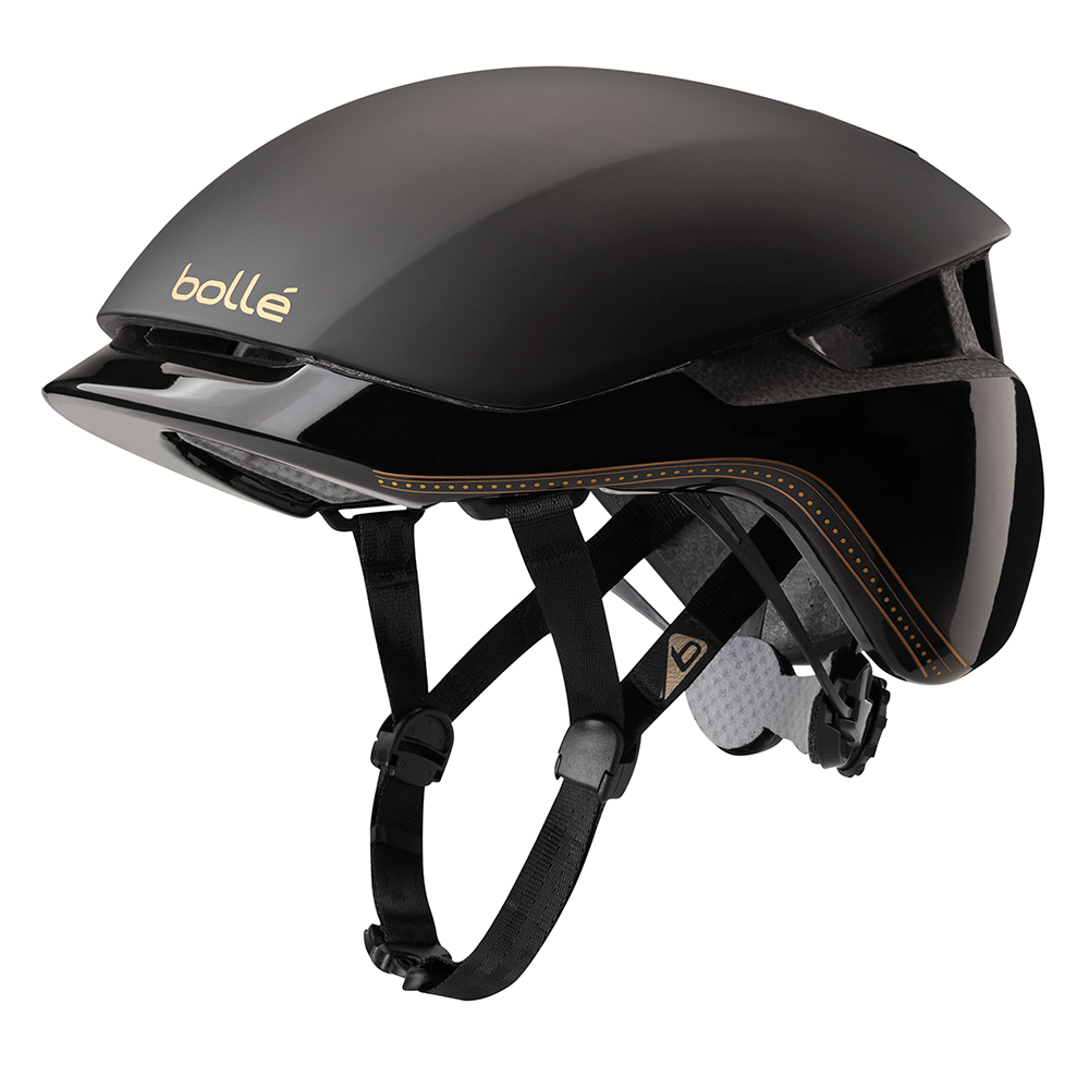 gold cycling helmet