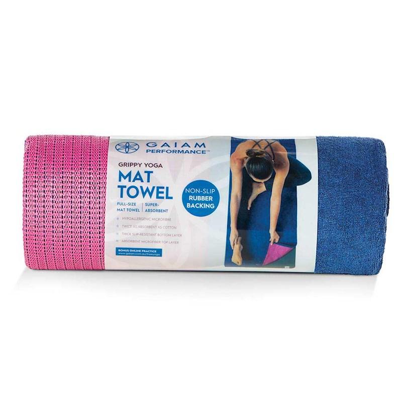Gaiam Grippy Mat Yoga Towel Rebel Sport