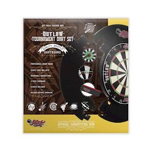 Shot Darts Outlaw Tournament Dartboard Set