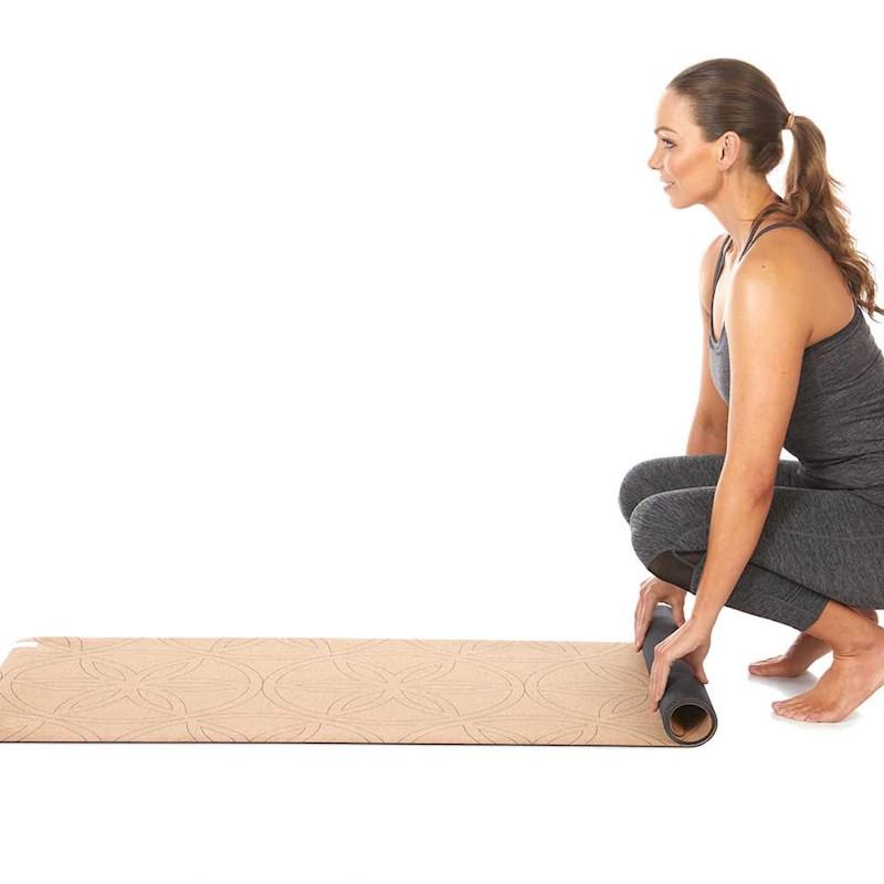 Gaiam cork yoga mat clearance