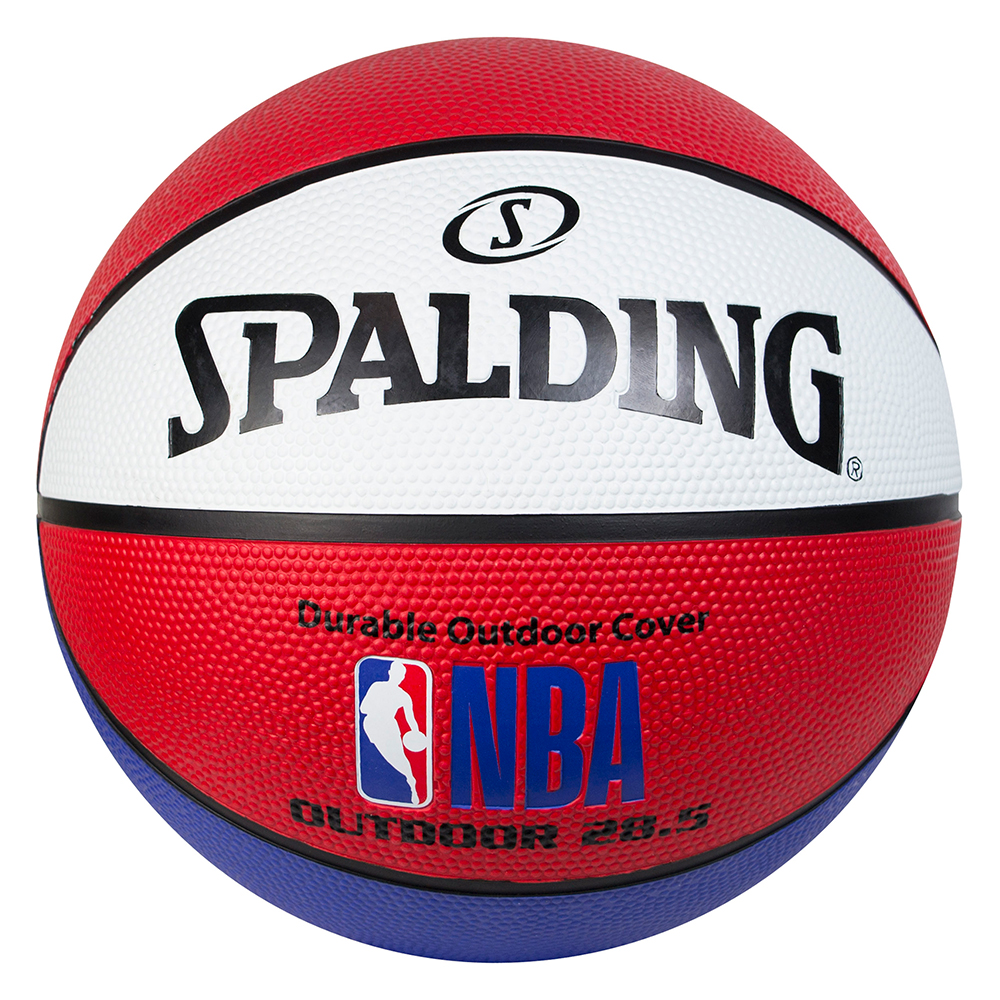 Spalding NBA Outdoor Basketball Red/White/Blue Size 6 | Rebel Sport