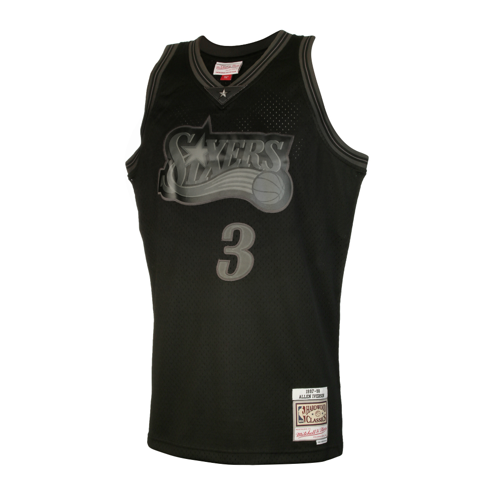 allen iverson black 76ers jersey