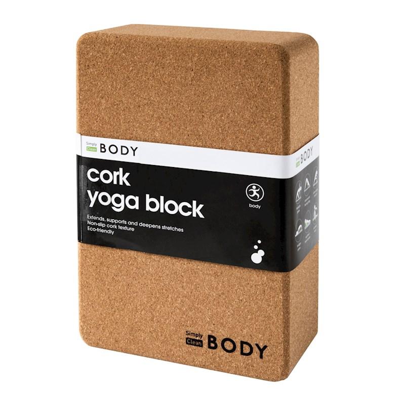 Simply Clean Cork Yoga Block Rebel Sport