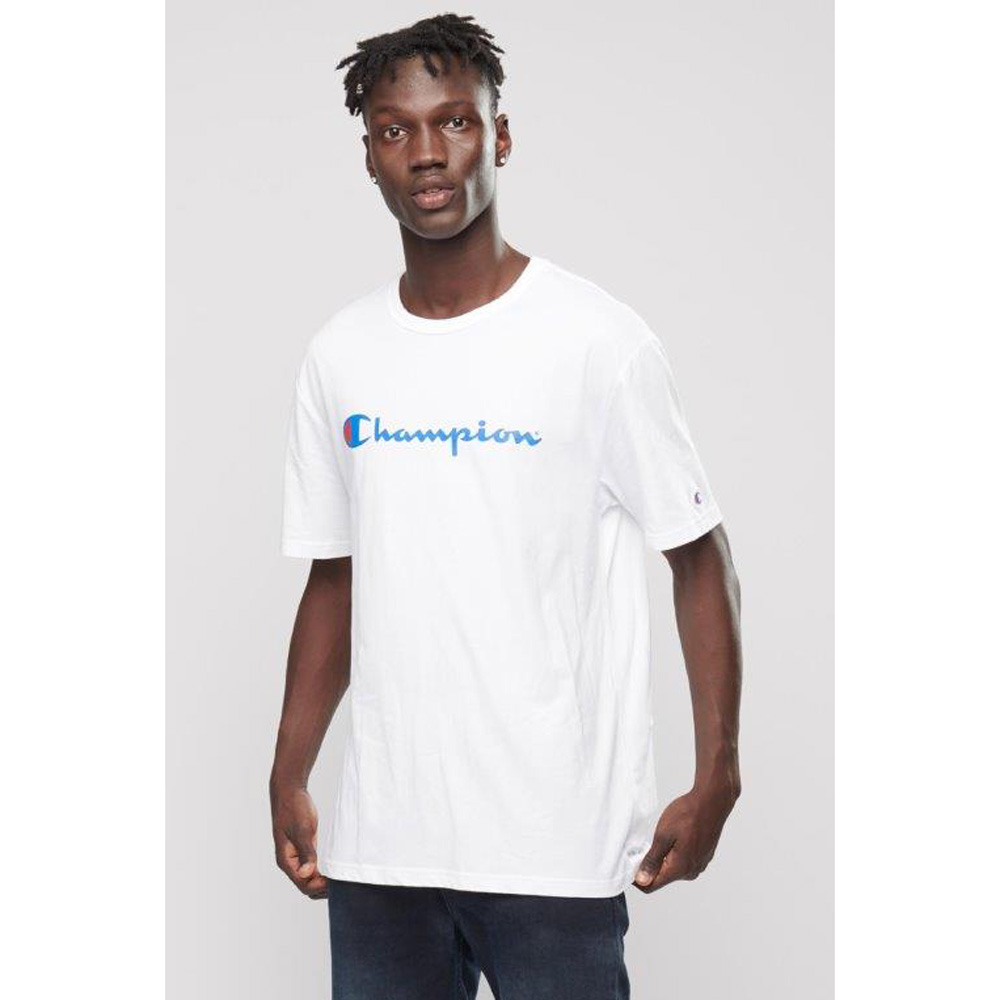 men's champion script t shirt