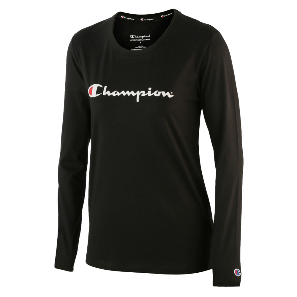 black long sleeve champion shirt womens