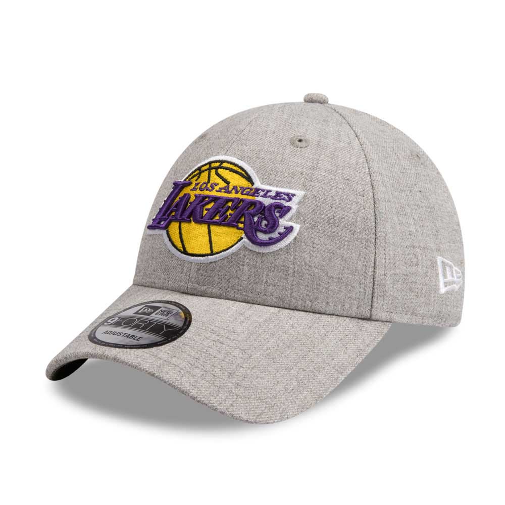 New Era 9Forty NBA Los Angeles Lakers Grey Heather Drop Cap | Rebel Sport