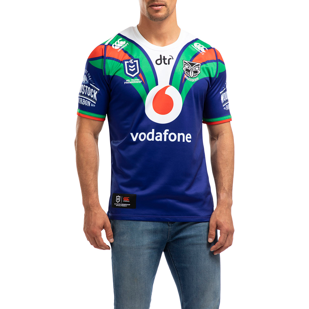 Canterbury Mens NRL Warriors 2020 Replica Home Jersey ...