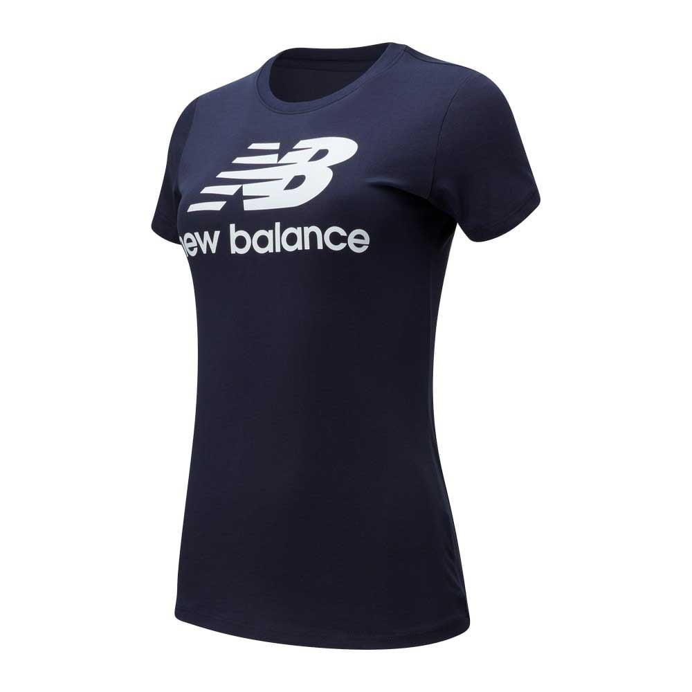 New Balance Womens Essentials Stacked Logo Tshirt | Rebel Sport