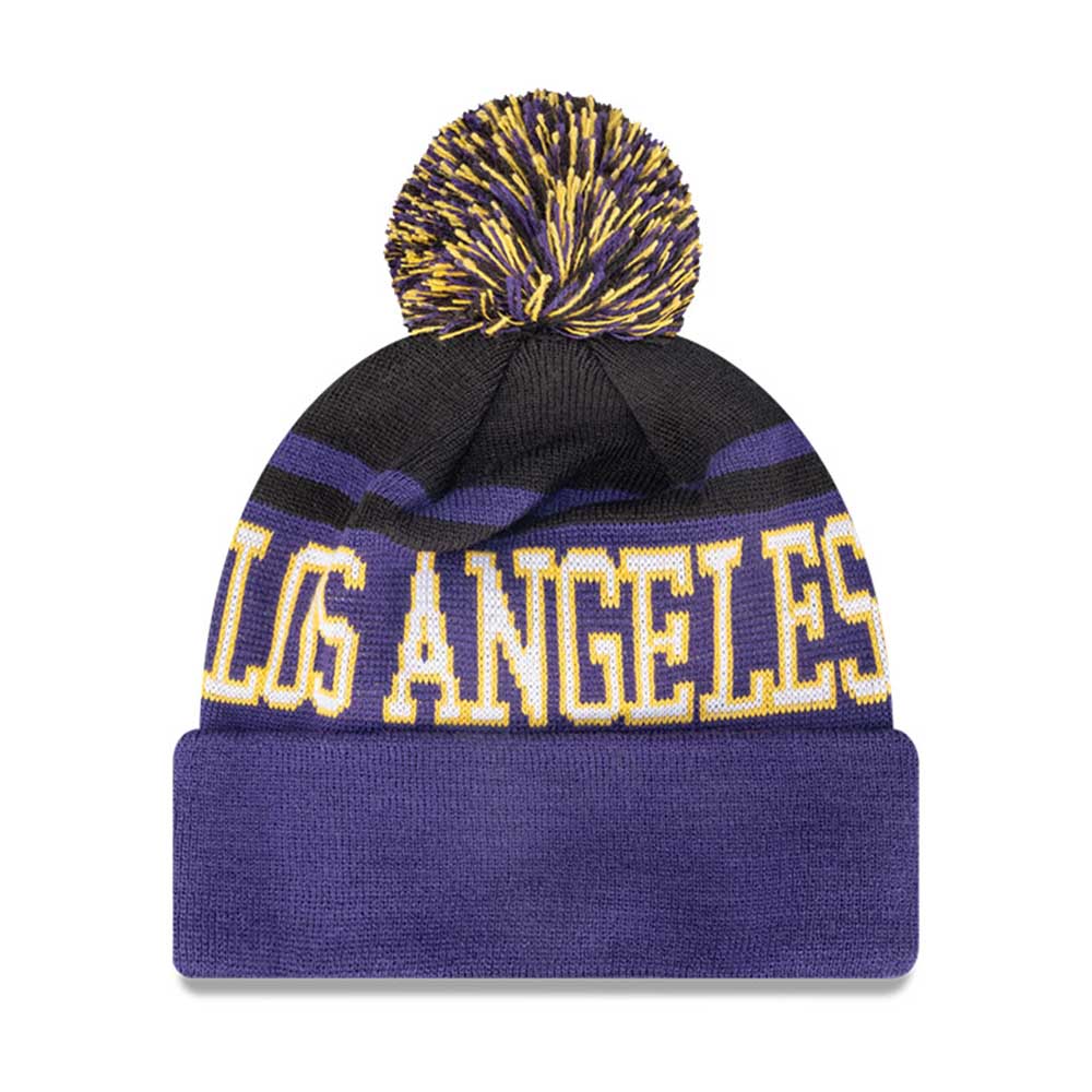 new era lakers beanie
