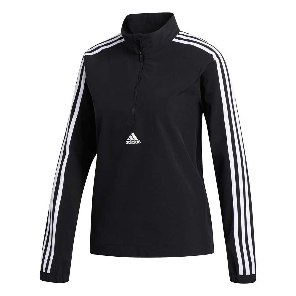 adidas Womens Woven 3 Stripe Half Zip Jacket | Rebel Sport