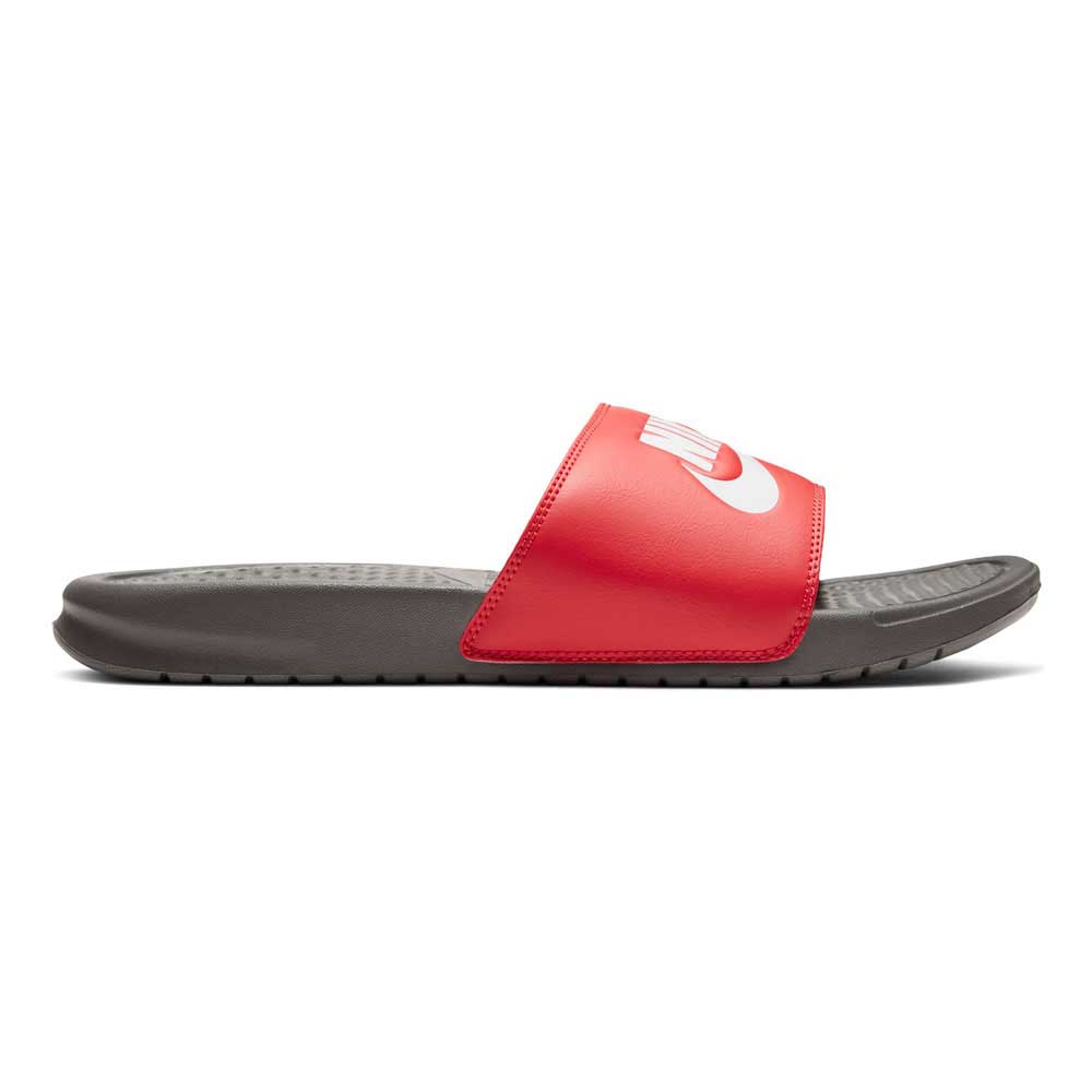 red nike mens slides
