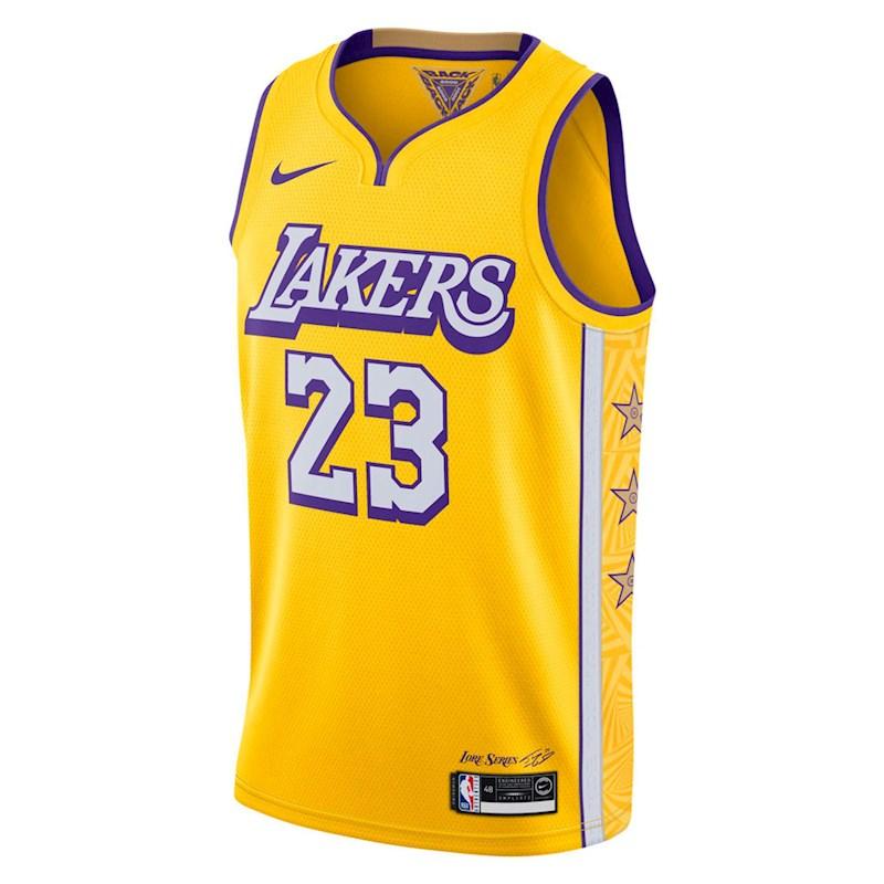Nike NBA LA Lakers LeBron James #23 Swingman Jersey ...