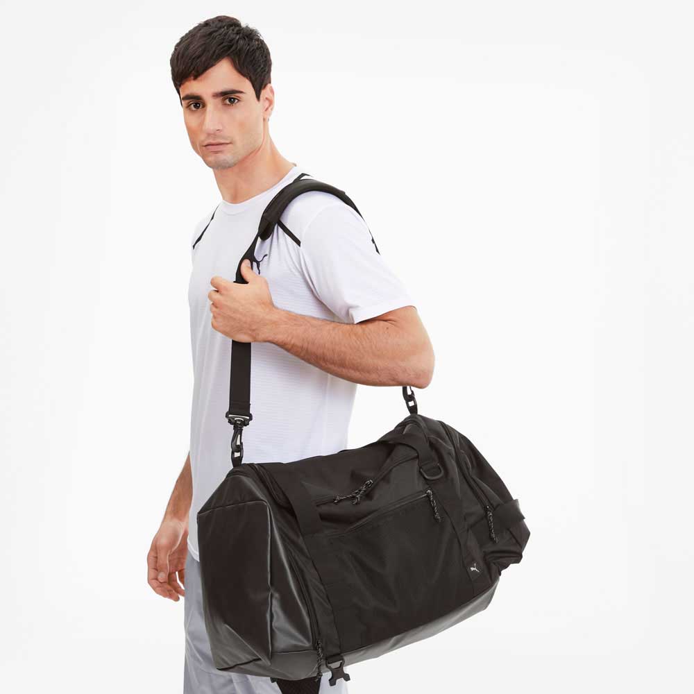 puma black duffle bag