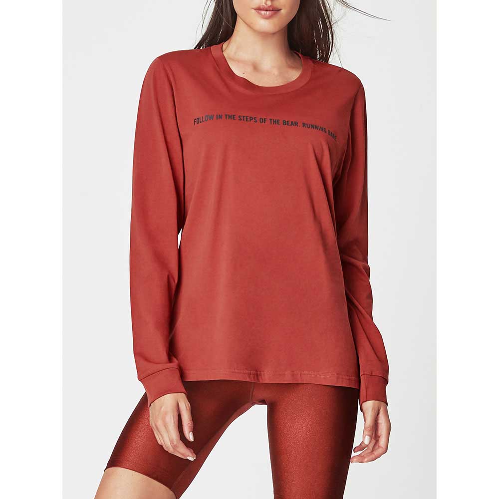 running bare long sleeve top