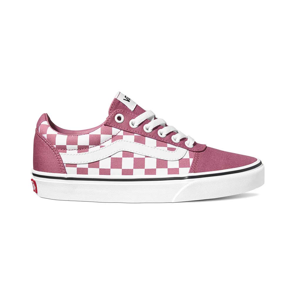 vans ward white checkerboard