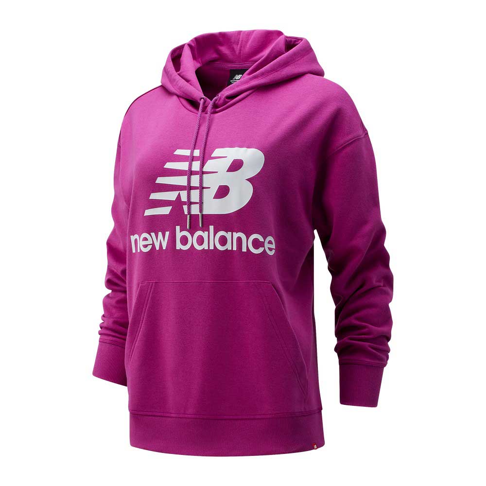 New Balance Womens Essentials Stacked Logo Oversized Hoody | Rebel Sport