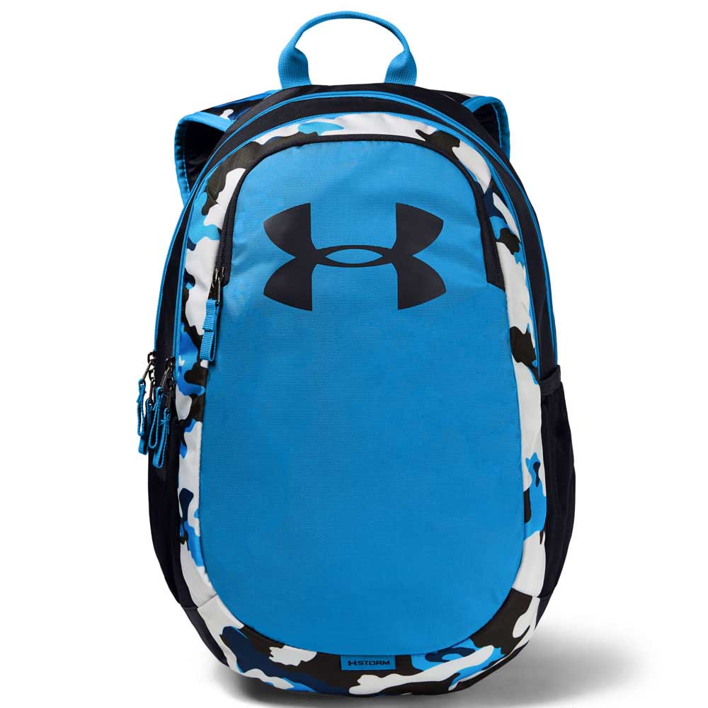 blue and black under armour backpack