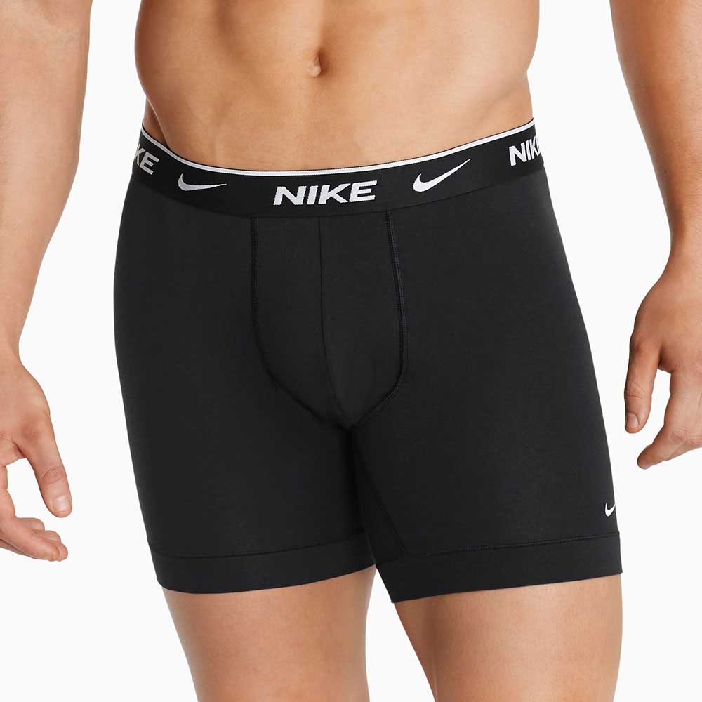 Nike Men's Everyday Cotton Stretch Boxer Brief 3 Pack | Rebel Sport