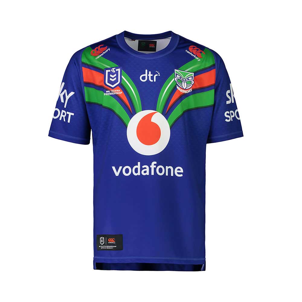 Canterbury Men's NRL Warriors 2021 Replica Home Jersey ...