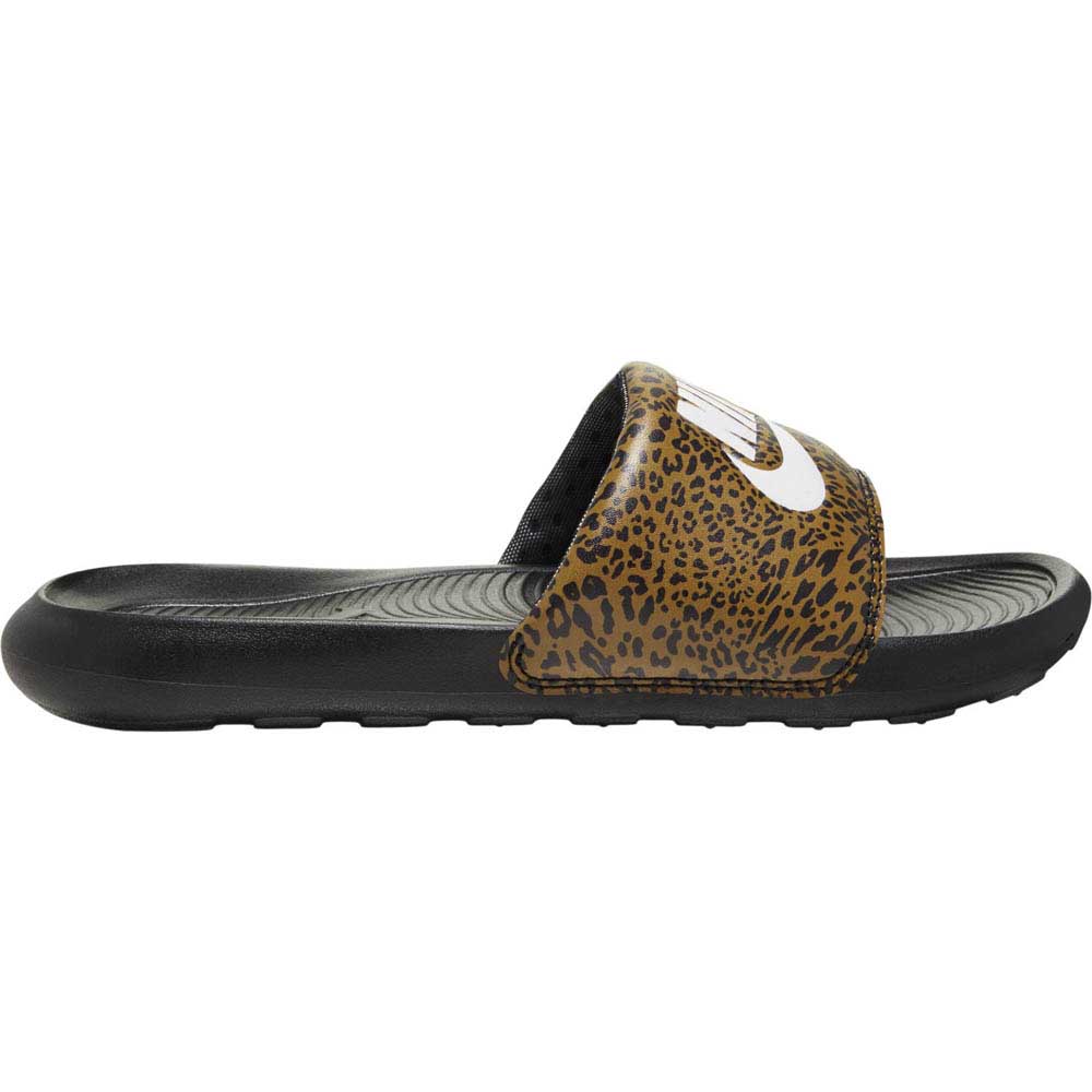 leopard nike slides