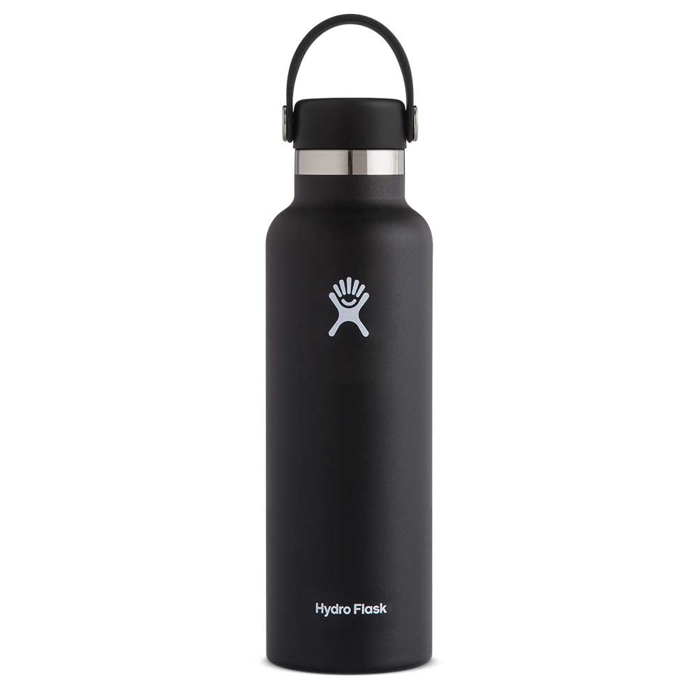 Standard Mouth Hydro Flask Black 21oz 621ml