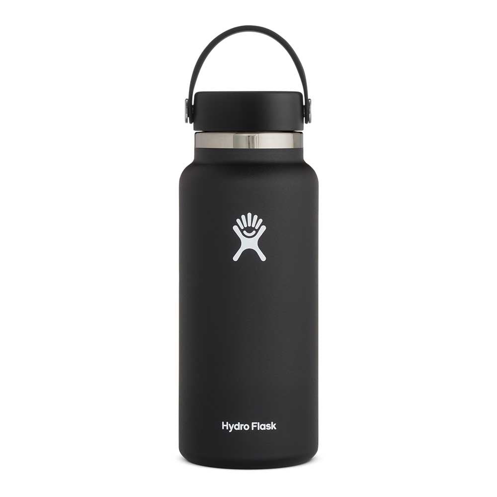Wide Mouth Hydro Flask Black 32oz 946ml