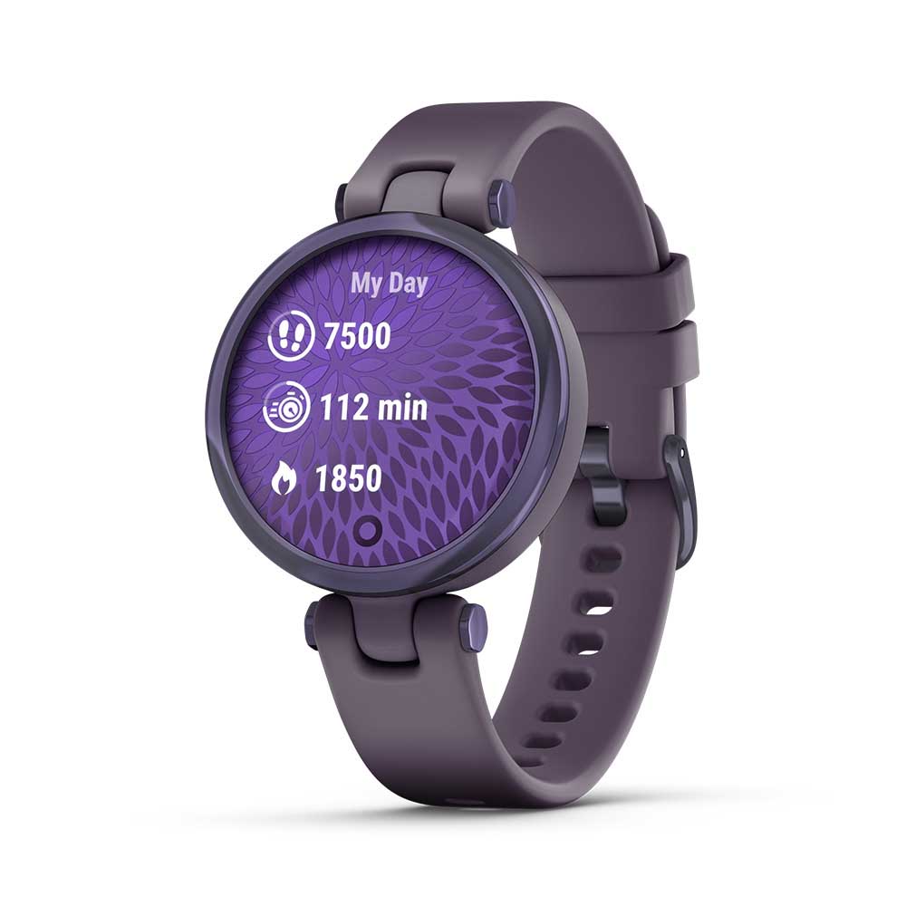 Garmin Silicone Lily Smart Watch MidnightOrchid/DeepOrchid