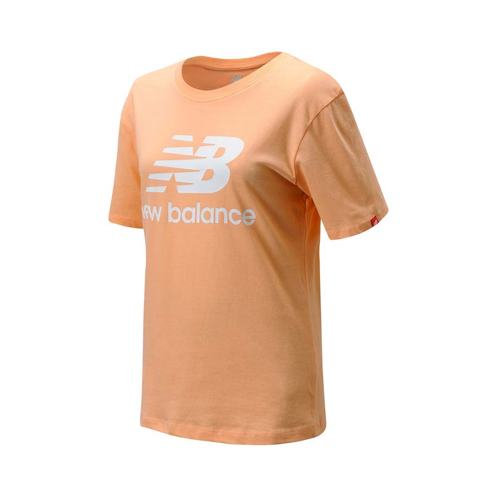 New Balance Girls Stacked Logo Boxy Tshirt