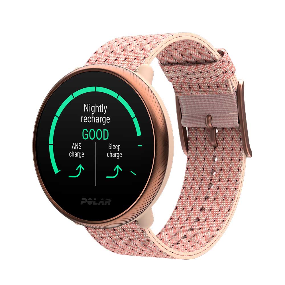 Polar Ignite 2 GPS Fitness Watch Textured Pink/Rose One Size