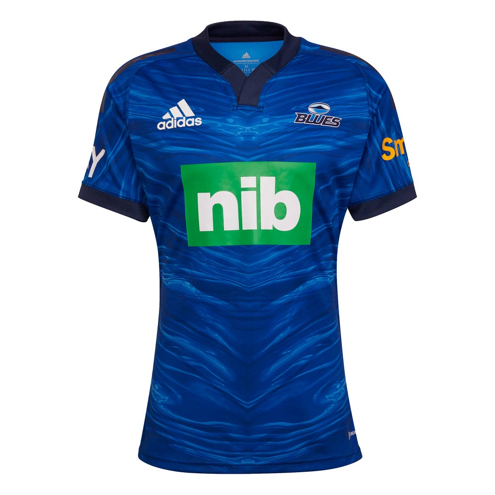 adidas Mens Super Rugby 2022 Blues Home Jersey