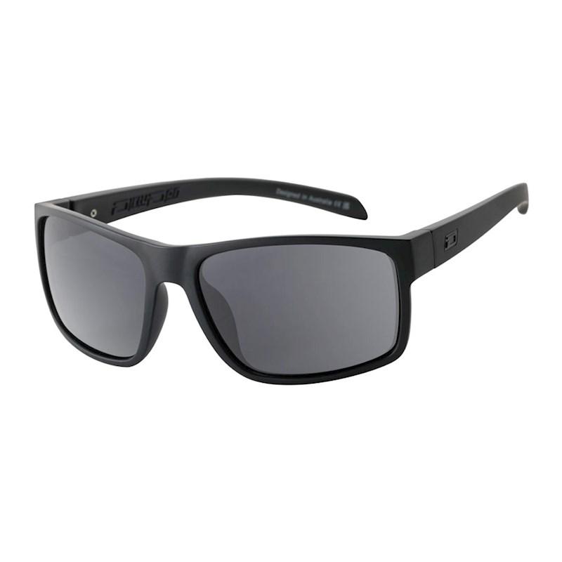 Dirty Dog Polarised Blast Sunglasses Satin Black Grey
