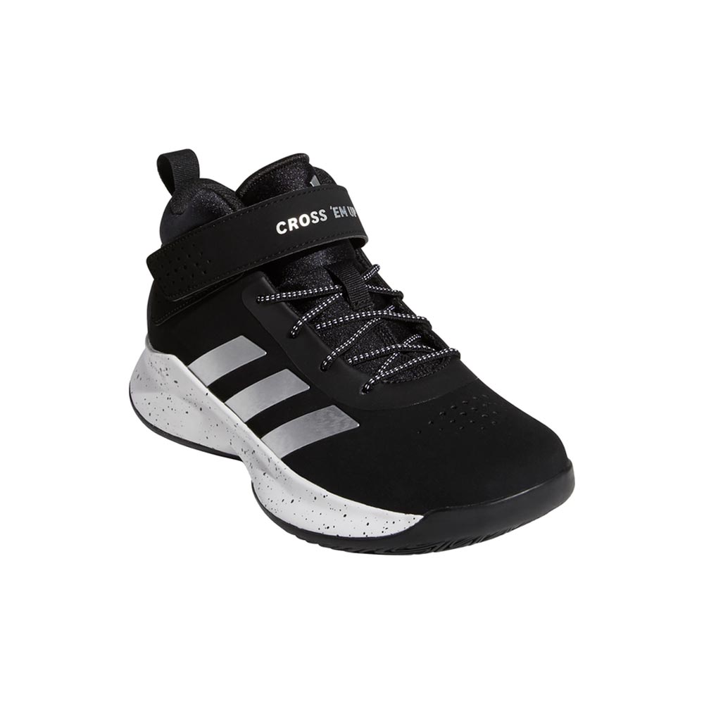 adidas Kids Cross Em Up 5K Wide Slip On Basketball Shoes | Rebel Sport