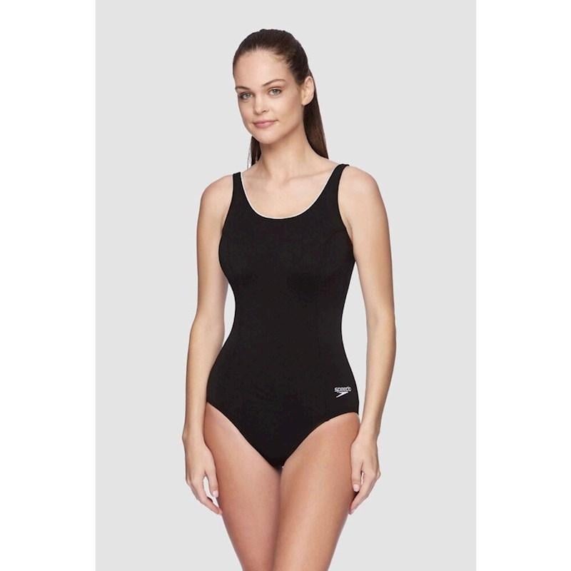 Speedo Womens Concealed D Cup One Piece Swimsuit
