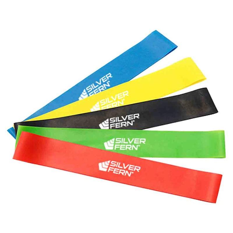 Silver Fern Mini Resistance Band 5 Pack | Rebel Sport