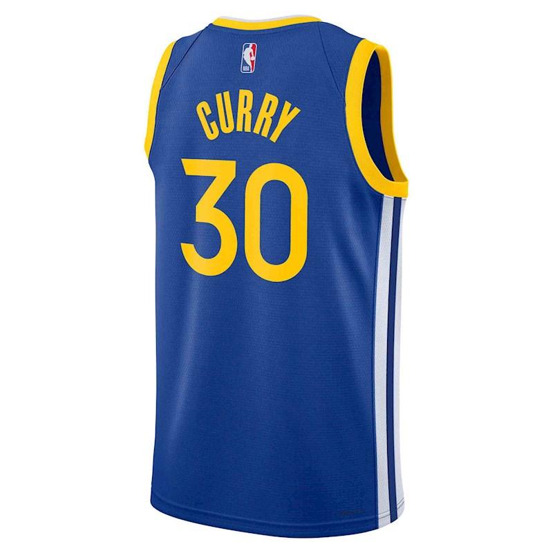 Nike Men's Golden State Warriors Stephen Curry #30 Blue Dri-FIT Swingman  Jersey