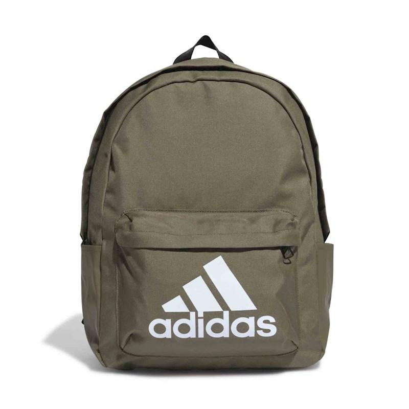 adidas Classic Badge of Sport Backpack Olive White 27.5 Litres Rebel Sport
