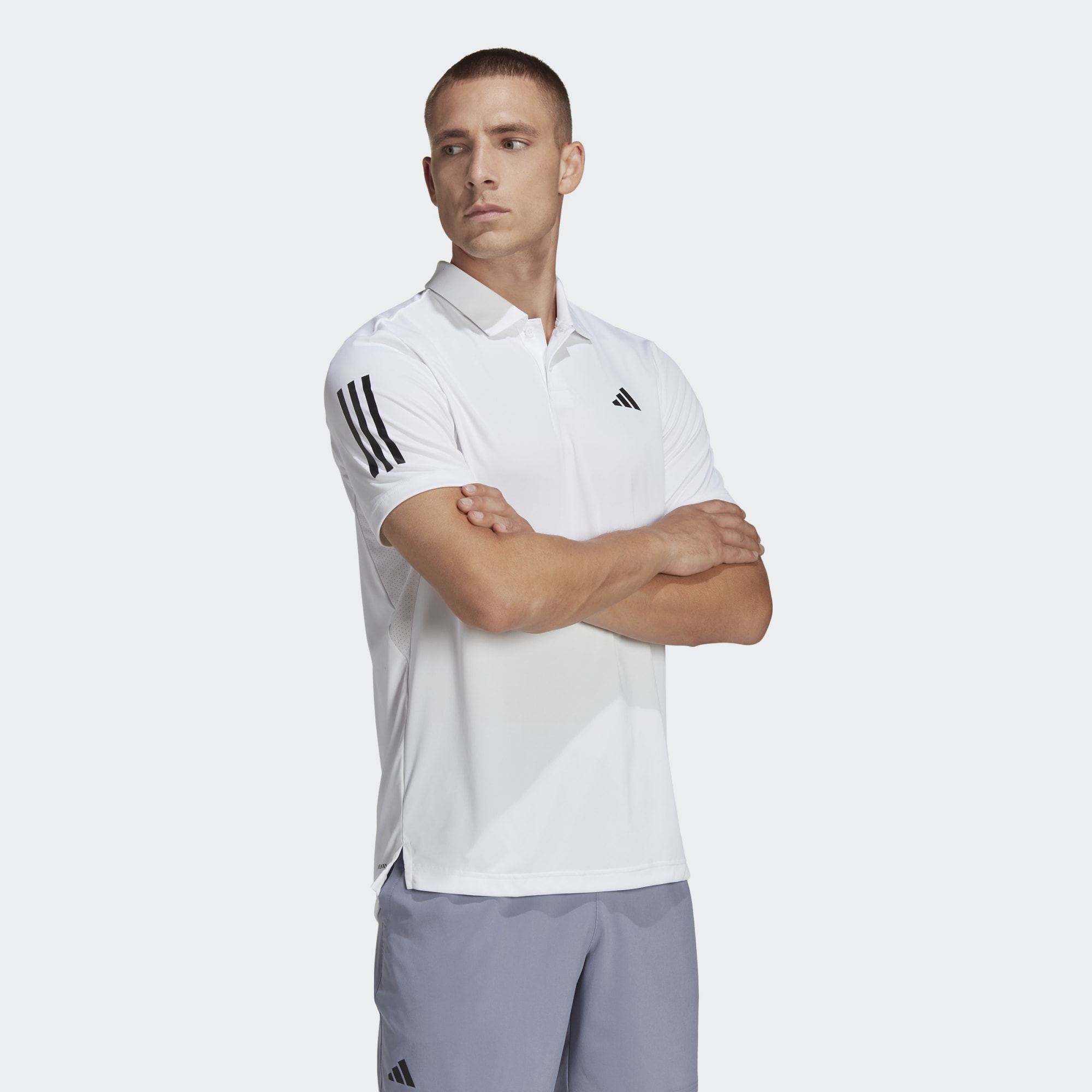 adidas Mens Club 3 Stripes Polo